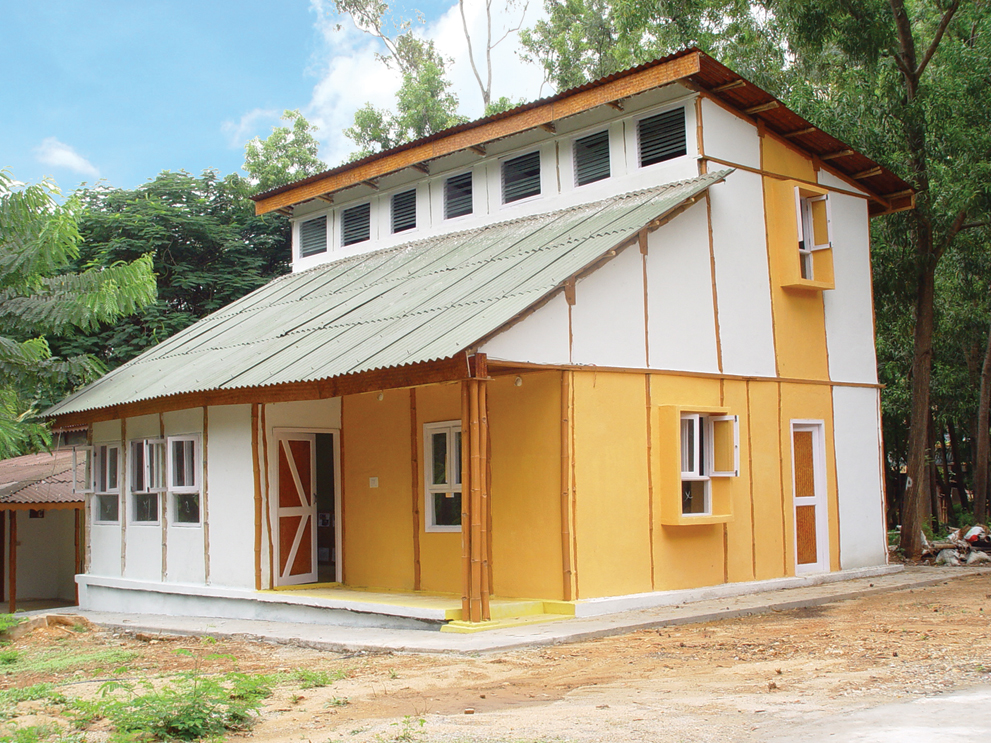 Earthquake resistant Bamboo House