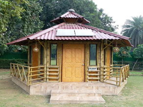 Solar Bamboo Hut